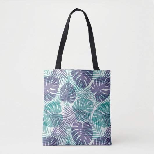 Tropische handpalmen Canvas tas (Voorkant)
