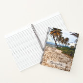 Tropische handpalmen en handpalmen personaliseren notitieboek (Binnen)