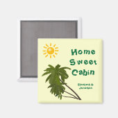 Tropische handpalmen Gepersonaliseerde stateroom D Magneet (Voorkant / Achterkant)