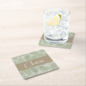 Tropische handpalmen kartonnen onderzetters (Insitu)