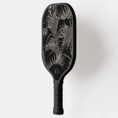 Tropische handpalmen met monogram Initialen Pickleball Paddle (Links)