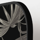 Tropische handpalmen met monogram Initialen Pickleball Paddle (Links Detail)