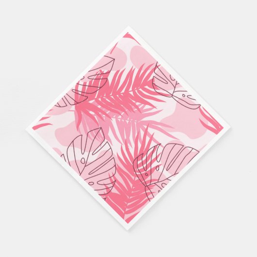 Tropische handpalmen papieren servetten (Hoek)