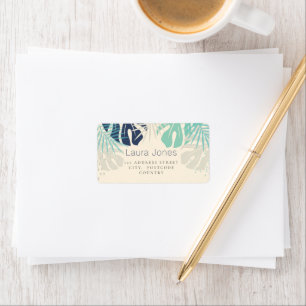 Tropische handpalmen — Visual Design Artist Etiket