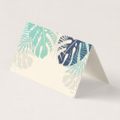 Tropische handpalmen — Visual Design Artist Visitekaartje (Achterkant)