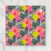 Tropische handtekening Hawaii Script Weddenschap Bedankjes Labels (Achterkant)