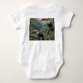 Tropische Harmonie: Twee Toekans in het Bladerdak Romper (Achterkant)