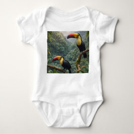 Tropische harmonie: twee Toucanen in het bladerdak Romper