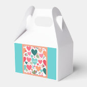 Tropische harten & bloemen Valentijn's Day Bedankdoosjes (Voorkant Zijde)