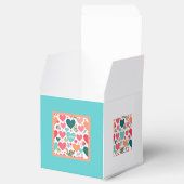 Tropische harten & bloemen Valentijn's Day Bedankdoosjes (Geopend)