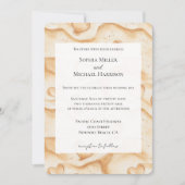 Tropische harten in het zand bruiloft kaart (Voorkant)