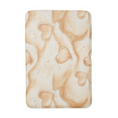 Tropische harten in zandstrand   badmat (Voorkant Verticaal)