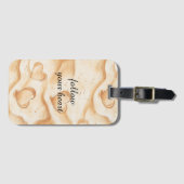 Tropische harten in zandstrand   bagagelabel (Voorkant (horizontaal))