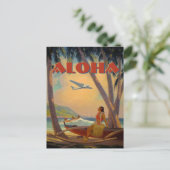  tropische Hawaï Aloha Briefkaart (Staand voorkant)