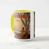  tropische Hawaï Aloha Mok (Voorkant links)