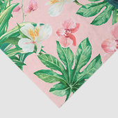 Tropische Hawaï florale waterverf patroon Tissuepapier (Detail)
