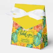 Tropische Hawaiaanse Aloha Baby Shower Favor Doos Bedankdoosjes (Voorkant Zijde)