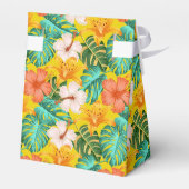 Tropische Hawaiaanse Aloha Baby Shower Favor Doos Bedankdoosjes (Achterkant)