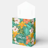 Tropische Hawaiaanse Aloha Baby Shower Favor Doos Bedankdoosjes (Geopend)