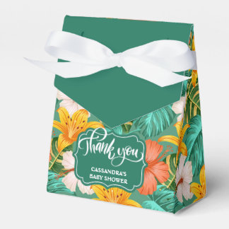 Tropische Hawaiaanse Aloha Baby Shower Favor Doos Bedankdoosjes