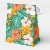 Tropische Hawaiaanse Aloha Baby Shower Favor Doos Bedankdoosjes (Achterkant)