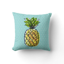 Tropische Hawaiaanse Ananas Turquoise Blauwe
