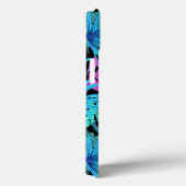 Tropische hawaïaanse blauwgroen groene palmboombla Case-Mate iPhone case (Achterkant / Rechts)