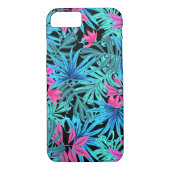 Tropische Hawaïaanse blauwgroen turquoise palmblad Case-Mate iPhone Case (Achterkant)