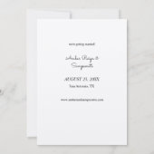 Tropische Hawaïaanse Bloemen & Ananas Kraft Save The Date (Achterkant)