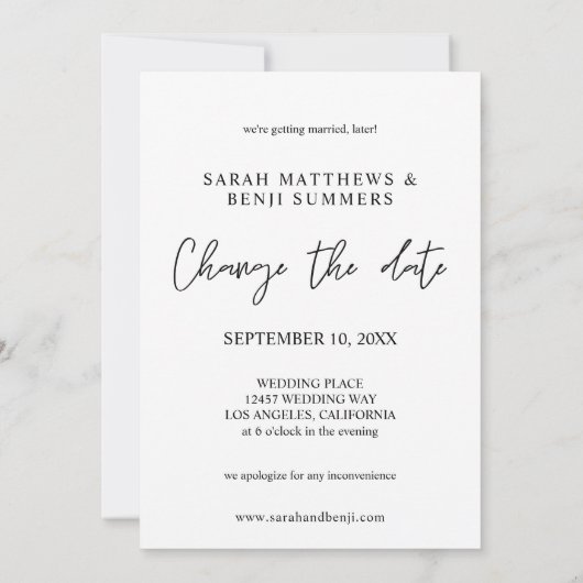 Tropische Hawaiaanse bloemige ananas datum wijzige Kaart (Achterkant)