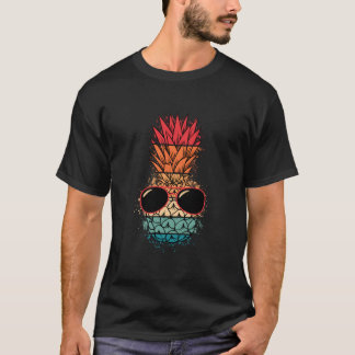 Tropische Hawaiaanse Eapple Zonnebril Aloha Hawaï T-shirt