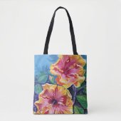 Tropische Hawaïaanse hibiscus Tote Bag (Voorkant)