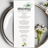 Tropische Hawaïaanse Kokosnoot Limoen bruiloft Men Menu