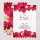 Tropische Hawaïaanse Luau Baby Shower Uitnodiging, Kaart