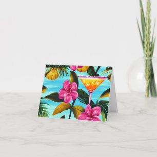 Tropische Hawaïaanse Note Kaart