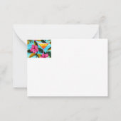 Tropische Hawaïaanse Note Kaart Notitiekaartje (Achterkant)