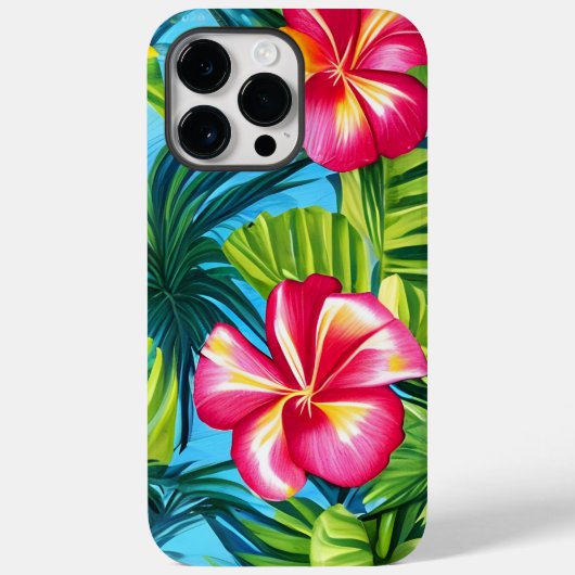 Tropische Hawaïaanse print iphone case (Achterkant)