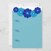 Tropische Hawaïaanse uitnodiging (Achterkant)