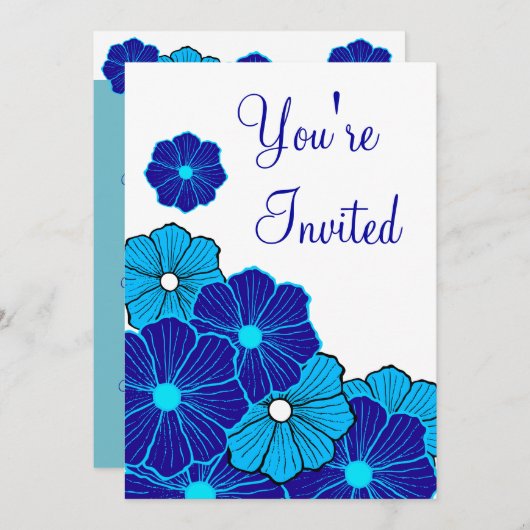 Tropische Hawaïaanse uitnodiging (Voorkant / Achterkant)