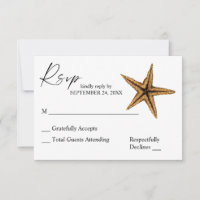 Tropische Hawaiaanse Zeester Boom RSVP
