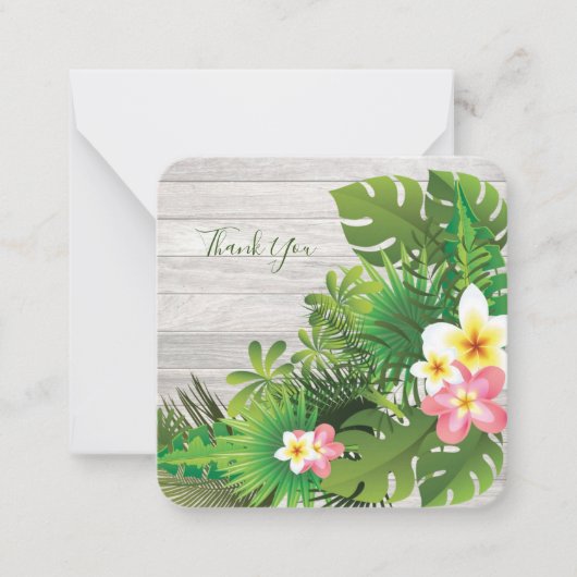  Tropische Hawaii Dank u Notitiekaartje (Voorkant)