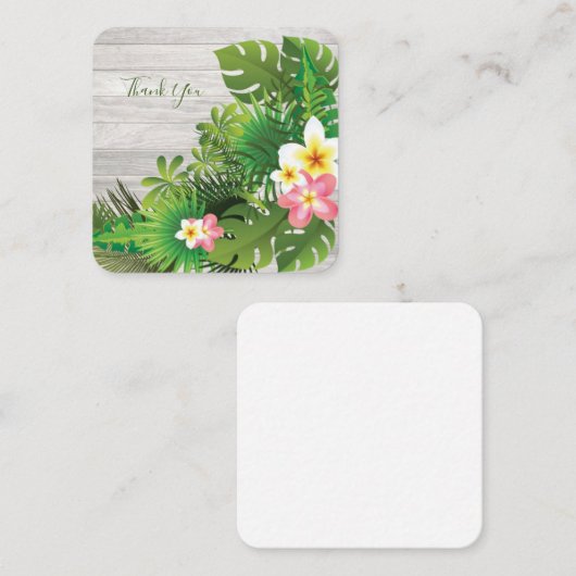 Tropische Hawaii Dank u Notitiekaartje (Voorkant / Achterkant)