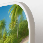 Tropische/Hawaii kleurrijke onderwaterdolfijn Pickleball Paddle (Links Detail)