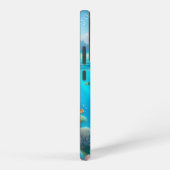 Tropische/Hawaii kleurrijke onderwaterdolfijn Samsung Galaxy Hoesje (Rechterkant)