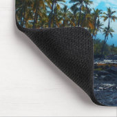 Tropische Hawaii landschap mousepad Muismat (Hoek)