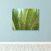 Tropische Hawaii palmboom Canvas Afdruk (Insitu (Houten vloer))