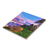 Tropische Hawaii Seashore Sunset Tegeltje (Zijkant)