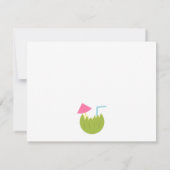 Tropische Hawaii Tiki Luau Beach Birthday Party Kaart (Achterkant)