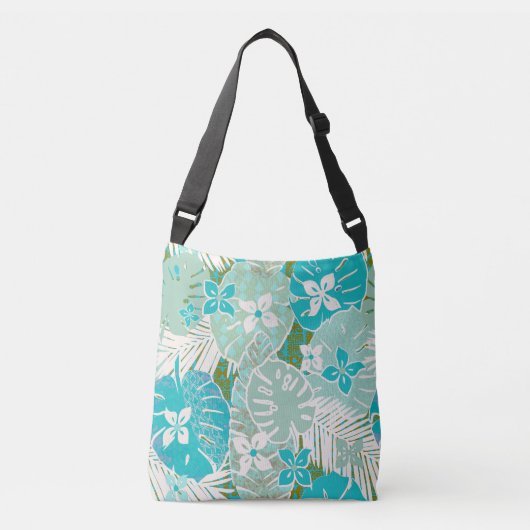Tropische hawaiiaanse aloha print crossbody tas (Voorkant)