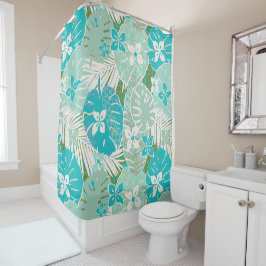 Tropische hawaiiaanse aloha print douchegordijn